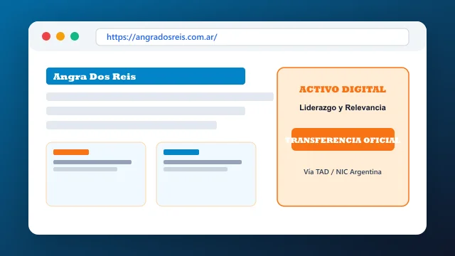 Ecosistema digital, branding y proceso de cesión registral formal de angradosreis.com.ar